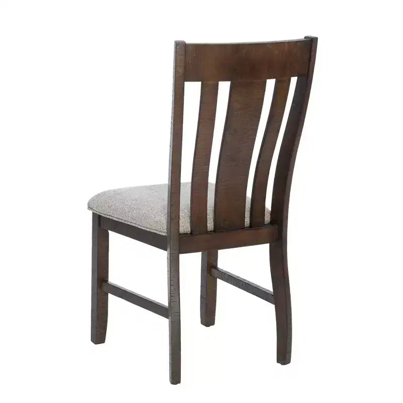 Ensemble de salle à manger rectangulaire 6 pièces Lewis Powell marron