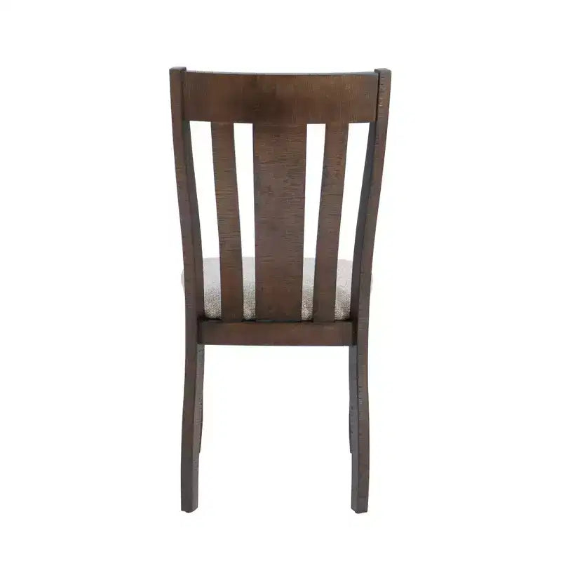 Ensemble de salle à manger rectangulaire 6 pièces Lewis Powell marron