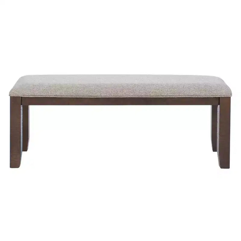 Ensemble de salle à manger rectangulaire 6 pièces Lewis Powell marron