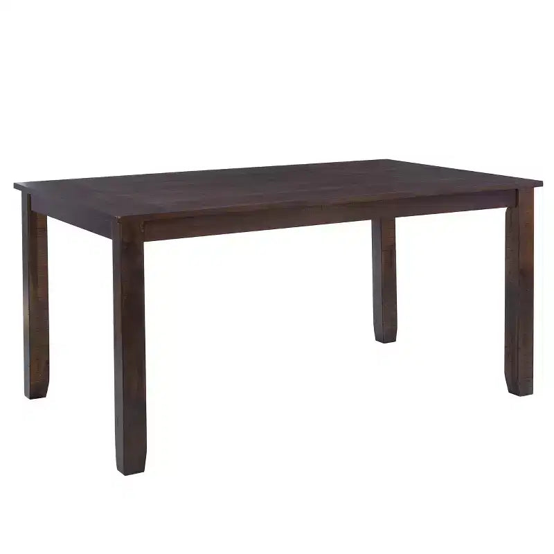 Ensemble de salle à manger rectangulaire 6 pièces Lewis Powell marron