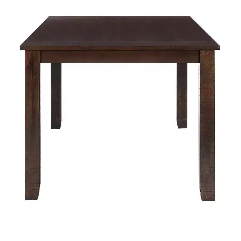 Ensemble de salle à manger rectangulaire 6 pièces Lewis Powell marron