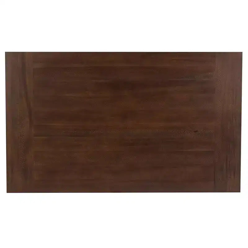 Ensemble de salle à manger rectangulaire 6 pièces Lewis Powell marron