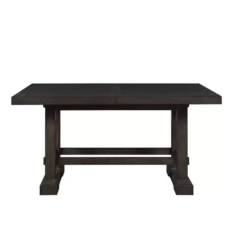 Ensemble de salle à manger 9 pièces Napa à hauteur de comptoir Cèdre foncé - Steve Silver Co. : Style campagnard, piédestal double, chaises rembourrées