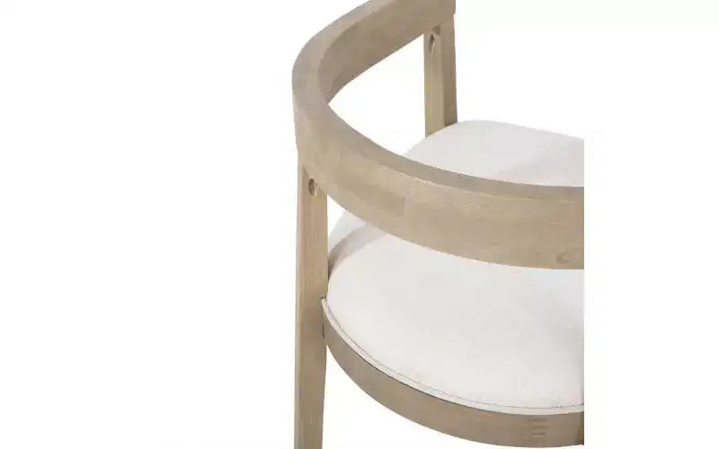 Ensemble de salle à manger Christopher Knight Home Ellie moderne 7 pièces en bois d'hévéa et tissu d'ameublement beige/frêne clair