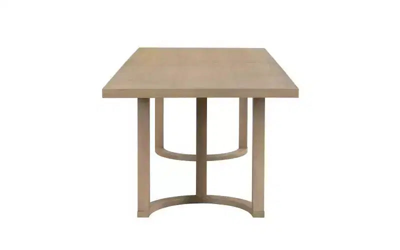 Ensemble de salle à manger Christopher Knight Home Ellie moderne 7 pièces en bois d'hévéa et tissu d'ameublement beige/frêne clair