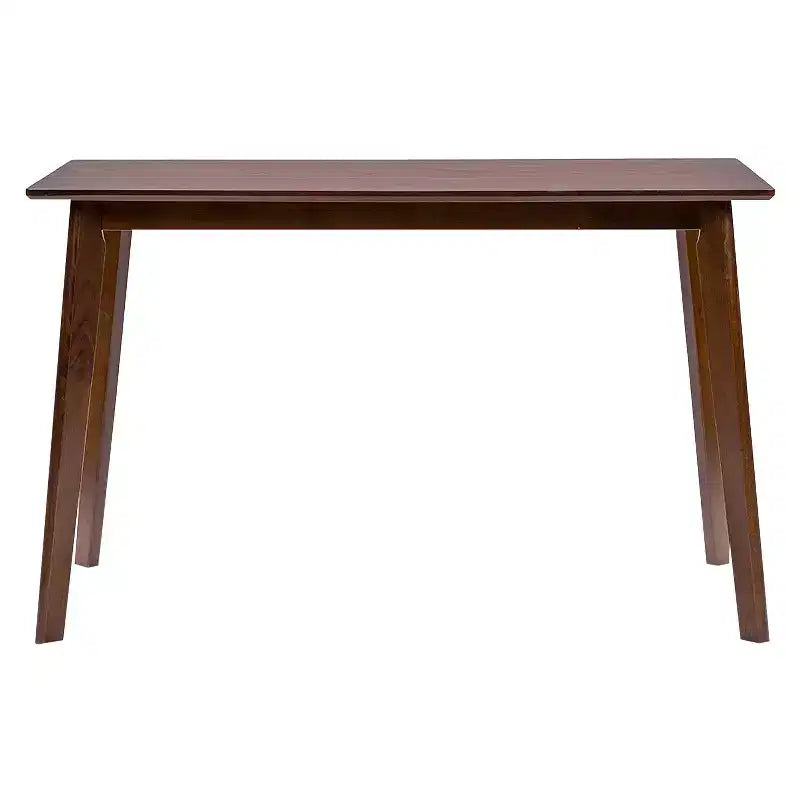 Ensemble de salle à manger 5 pièces Sumner style mi-siècle marron/noir - Baxton Studio : table rectangulaire, 4 chaises rembourrées