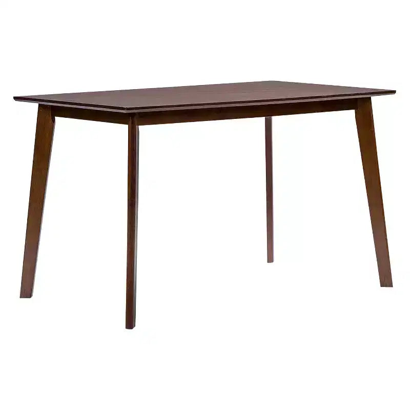 Ensemble de salle à manger 5 pièces Sumner style mi-siècle marron/noir - Baxton Studio : table rectangulaire, 4 chaises rembourrées