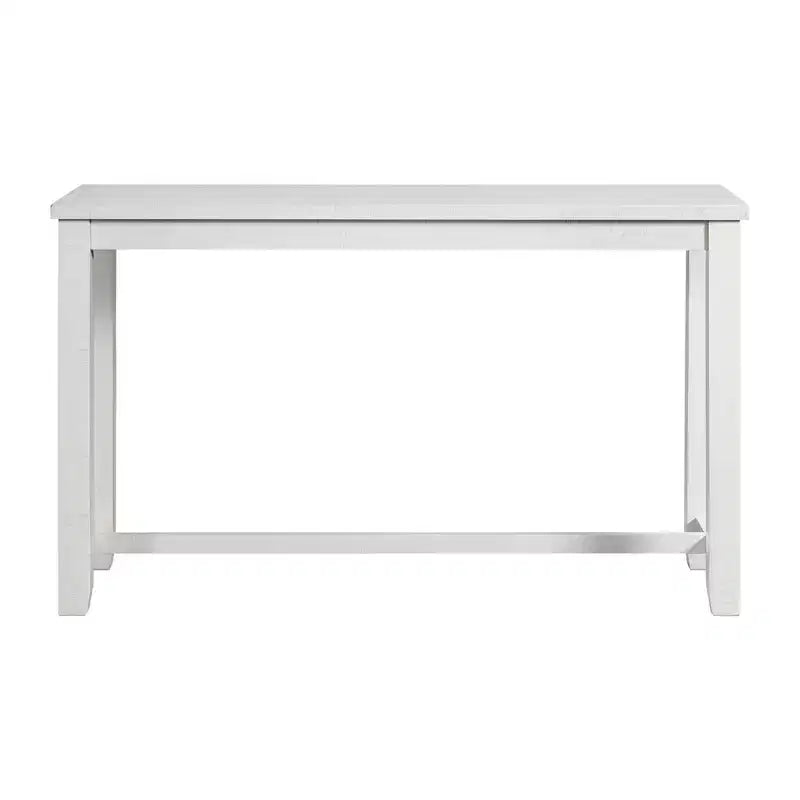 Ensemble table à manger multifonctionnelle Stanford blanche - Picket House Furnishings : 4 pièces, haute, cadre en MDF, revêtement en polyester