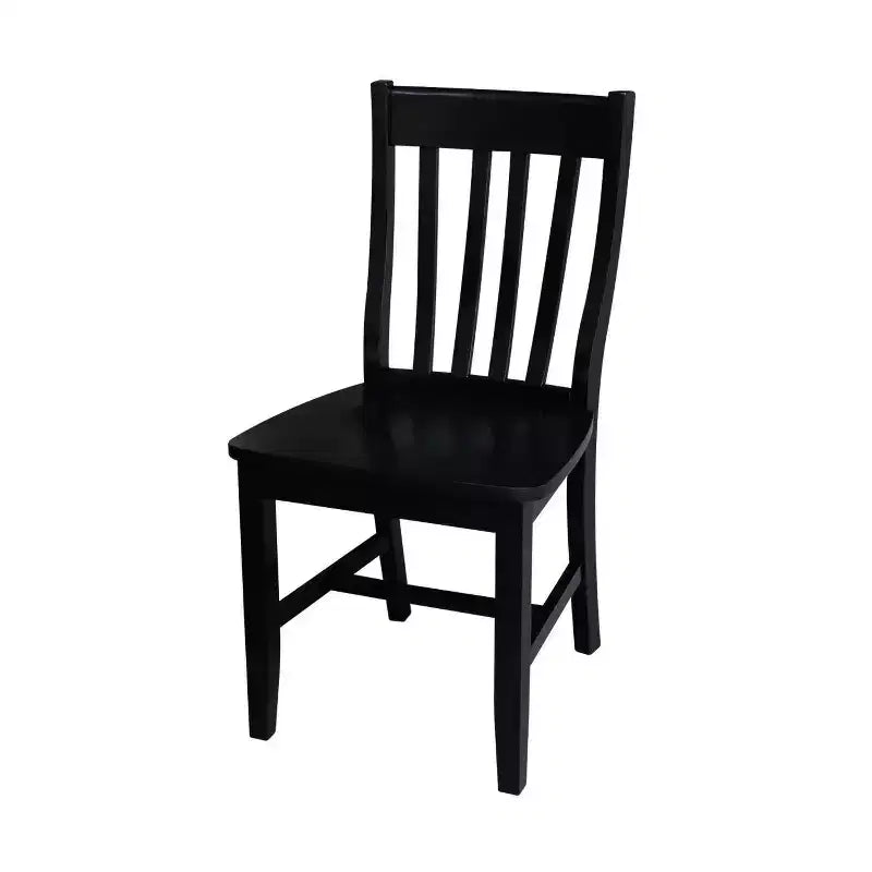 Ensemble de 5 tables doubles de 42 po avec 4 chaises style « Schoolhouse » Noir - International Concepts