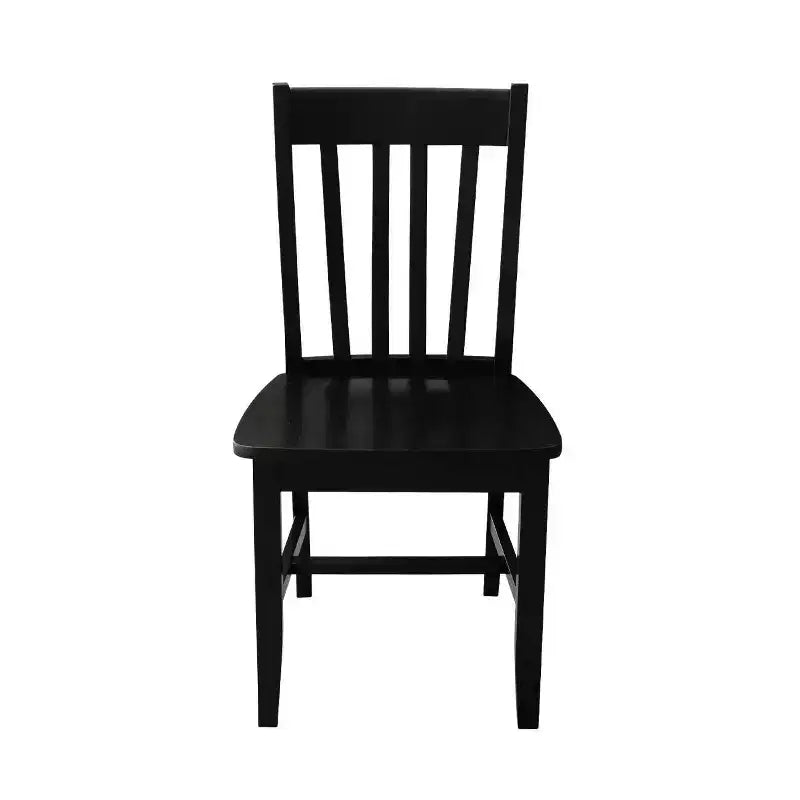 Ensemble de 5 tables doubles de 42 po avec 4 chaises style « Schoolhouse » Noir - International Concepts