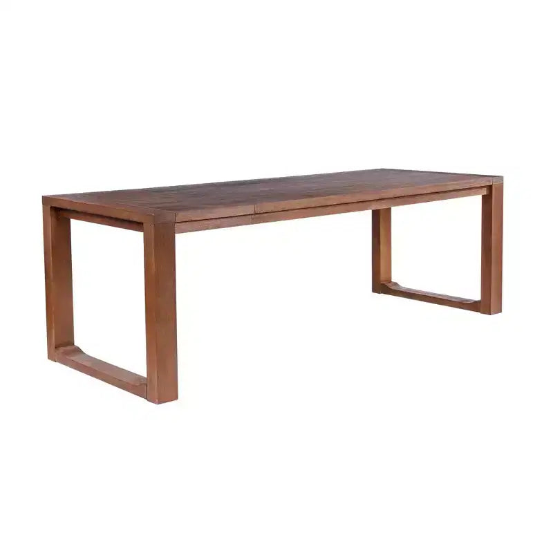 Ensemble de salle à manger extensible Rasmus 5 pièces avec chaises d'appoint Châtaigne - Boraam