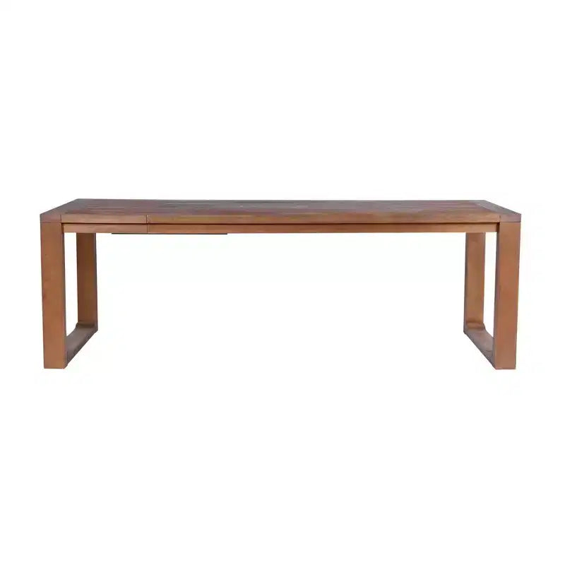 Ensemble de salle à manger extensible Rasmus 5 pièces avec chaises d'appoint Châtaigne - Boraam