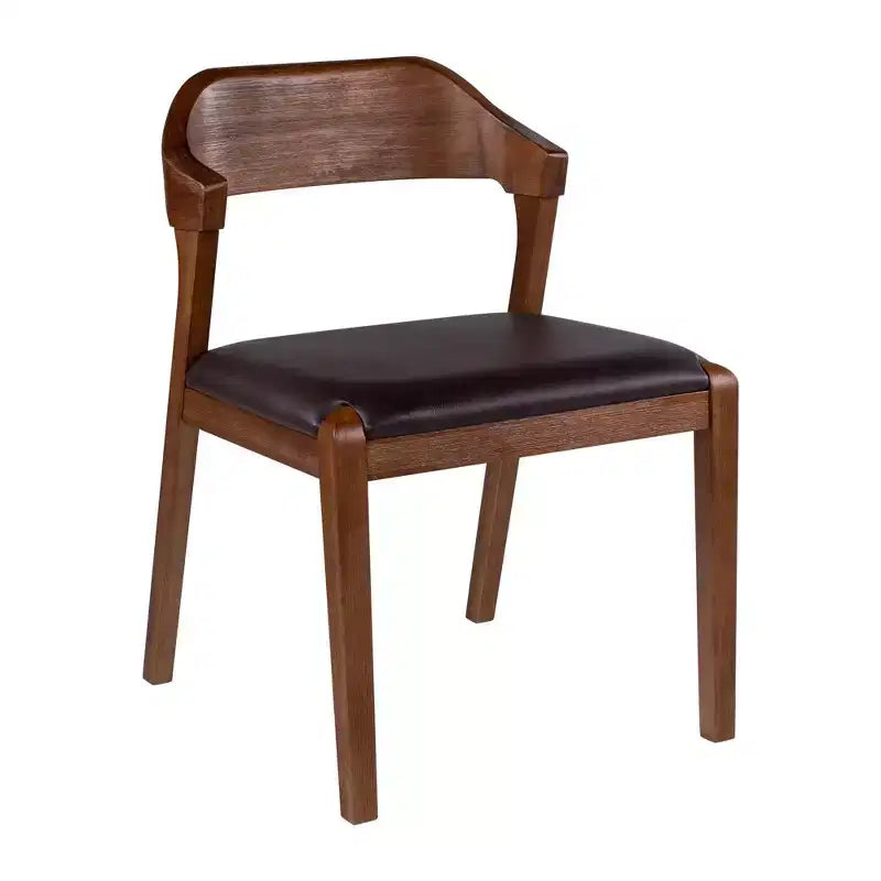 Ensemble de salle à manger extensible Rasmus 5 pièces avec chaises d'appoint Châtaigne - Boraam