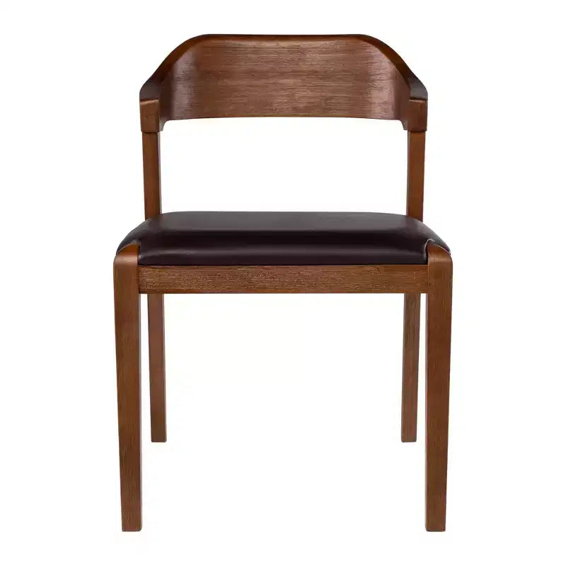 Ensemble de salle à manger extensible Rasmus 5 pièces avec chaises d'appoint Châtaigne - Boraam