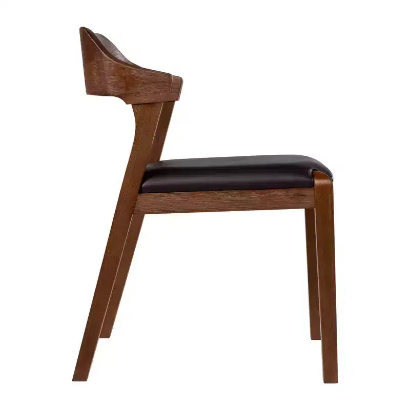 Ensemble de salle à manger extensible Rasmus 5 pièces avec chaises d'appoint Châtaigne - Boraam