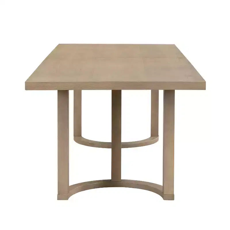 Ensemble de salle à manger Christopher Knight Home Lillian de 7 pièces de style moderne du milieu du siècle avec chaises rembourrées en frêne clair