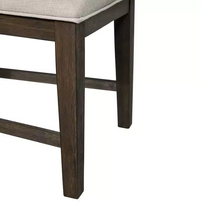 Table à manger extensible 7 pièces Jasper et six chaises d'appoint rembourrées Noyer grillé - Picket House Furnishings
