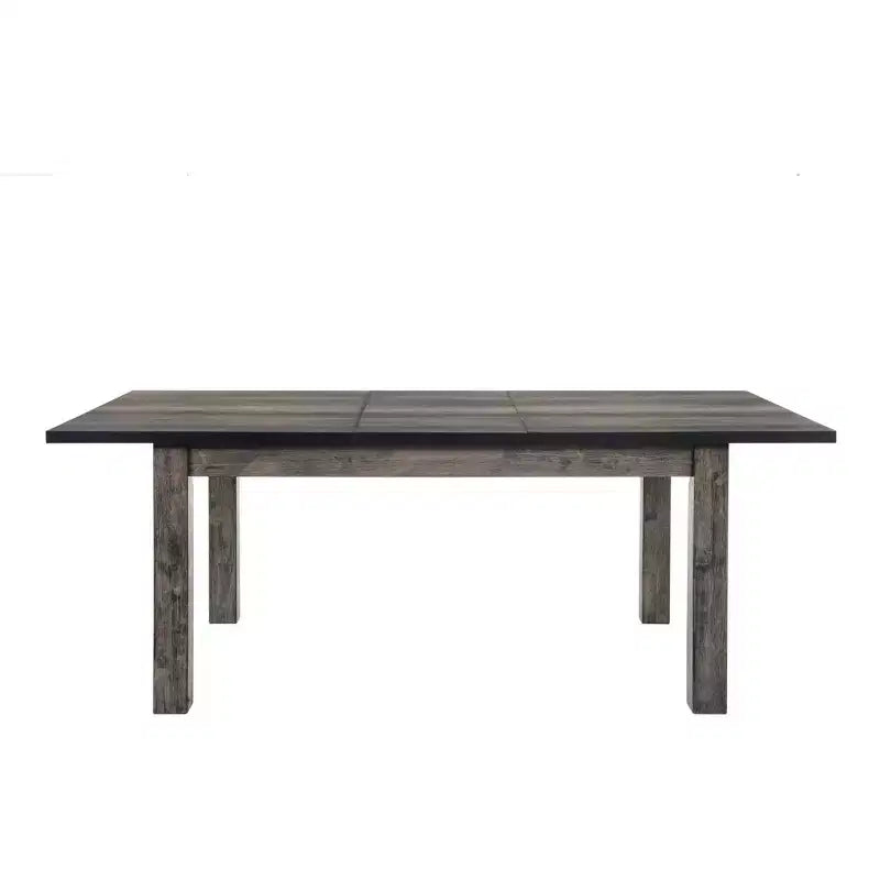 Table à manger extensible Grayson 5 pièces avec sièges rembourrés Chêne gris - Picket House Furnishings : Bois d'hévéa, 6 places, Forme carrée