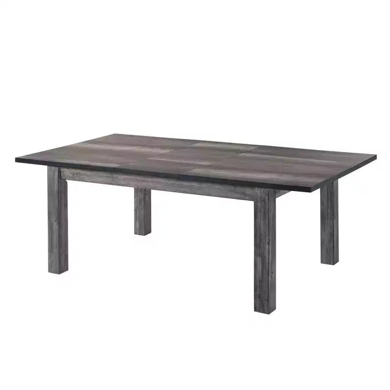 Table à manger extensible Grayson 5 pièces avec sièges rembourrés Chêne gris - Picket House Furnishings : Bois d'hévéa, 6 places, Forme carrée