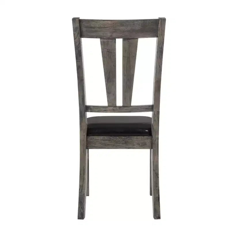 Table à manger extensible Grayson 5 pièces avec sièges rembourrés Chêne gris - Picket House Furnishings : Bois d'hévéa, 6 places, Forme carrée