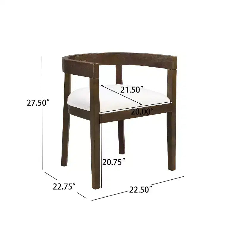 Christopher Knight Home Tyler - Ensemble de salle à manger moderne 7 pièces en hévéa rembourré beige/noyer