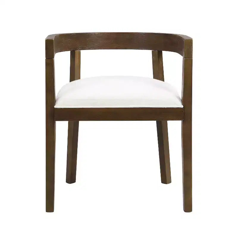 Christopher Knight Home Tyler - Ensemble de salle à manger moderne 7 pièces en hévéa rembourré beige/noyer