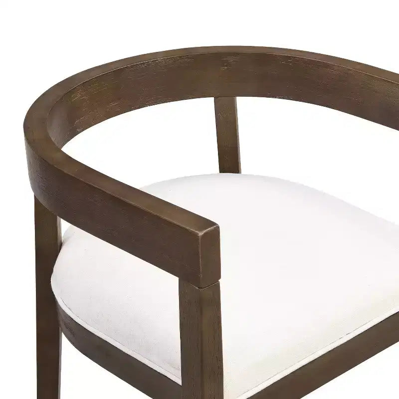 Christopher Knight Home Tyler - Ensemble de salle à manger moderne 7 pièces en hévéa rembourré beige/noyer