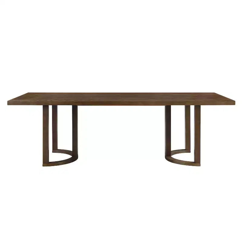 Christopher Knight Home Tyler - Ensemble de salle à manger moderne 7 pièces en hévéa rembourré beige/noyer
