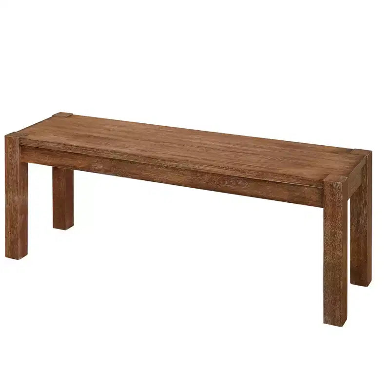 Ensemble de salle à manger Buylateral 3 pièces Verdon de style ferme moderne avec banc, couleur bois flotté