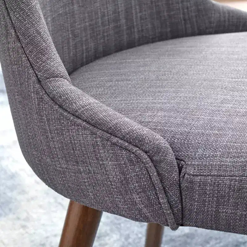 Ensemble de salle à manger rond 3 pièces Buylateral Saville Mid-Century Modern en simili marbre noyer/gris