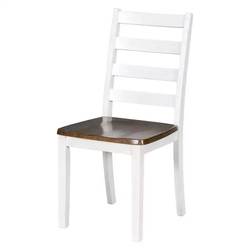 Ensemble de salle à manger rustique en bois 6 pièces, table rectangulaire avec 4 chaises et banc-ModernLuxe