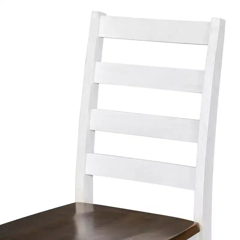 Ensemble de salle à manger rustique en bois 6 pièces, table rectangulaire avec 4 chaises et banc-ModernLuxe