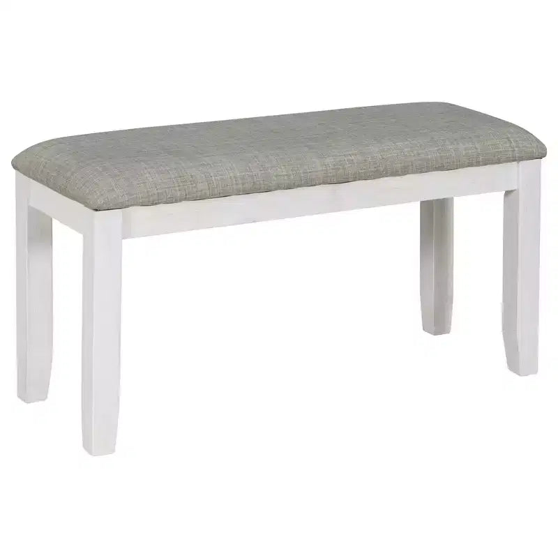 Ensemble de salle à manger rustique en bois 6 pièces, table rectangulaire avec 4 chaises et banc-ModernLuxe