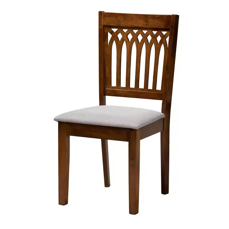 Ensemble de salle à manger Baxton Studio Genesis moderne en tissu et bois