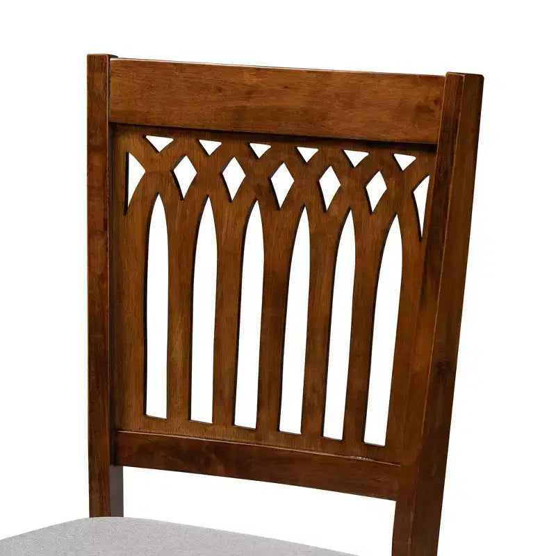 Ensemble de salle à manger Baxton Studio Genesis moderne en tissu et bois