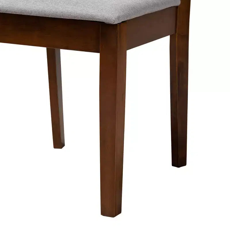 Ensemble de salle à manger Baxton Studio Genesis moderne en tissu et bois