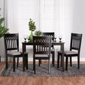 Baxton Studio Genesis Modern Fabric Wood Dining Set