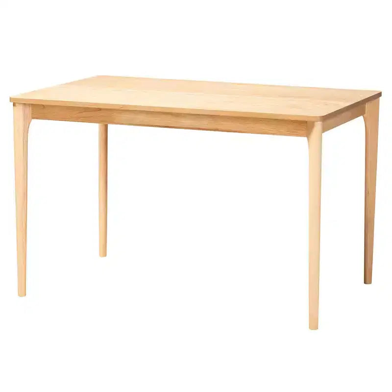 Ensemble de salle à manger 5 pièces Baxton Studio Sabelle en bois et rotin de style Japandi