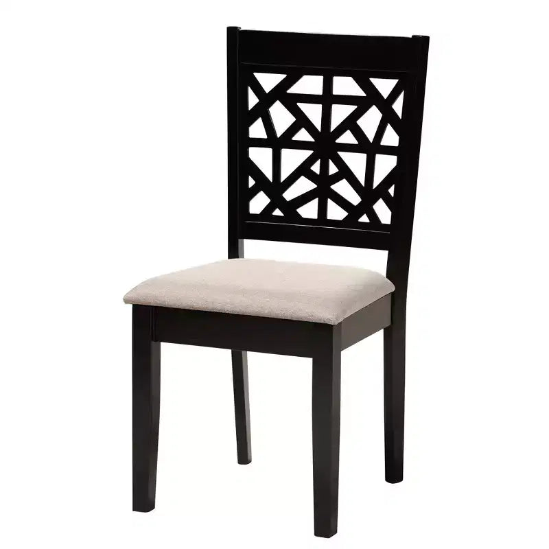 Ensemble de salle à manger Baxton Studio Karel moderne en tissu et bois