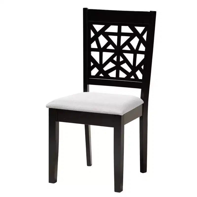 Ensemble de salle à manger Baxton Studio Karel moderne en tissu et bois
