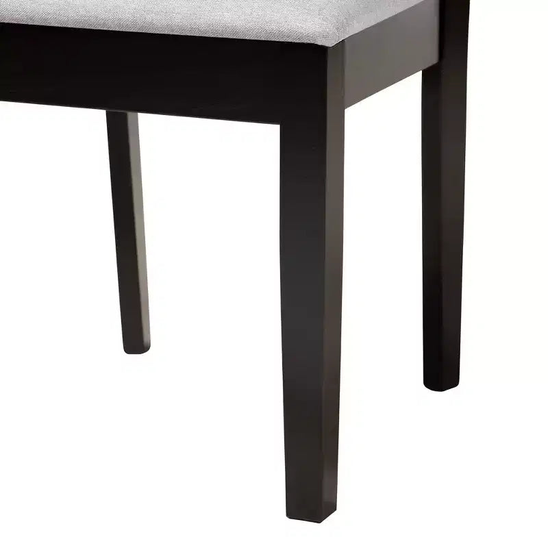 Ensemble de salle à manger Baxton Studio Karel moderne en tissu et bois
