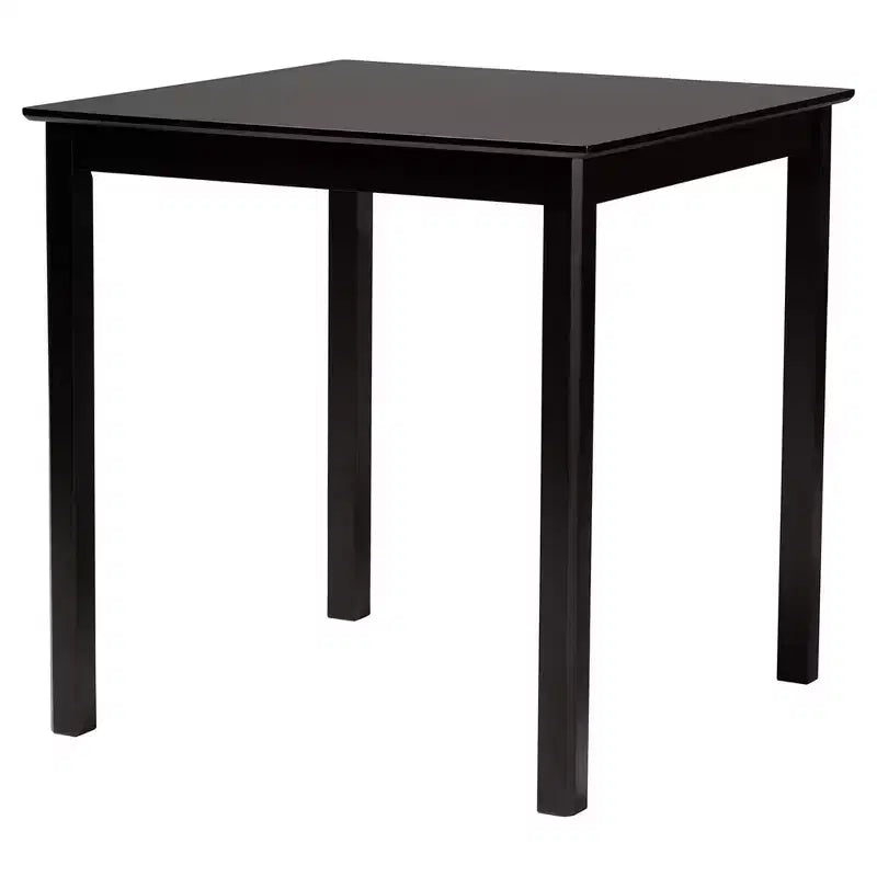 Ensemble de pub 5 pièces Baxton Studio Hesper en bois et rotin de style moderne du milieu du siècle