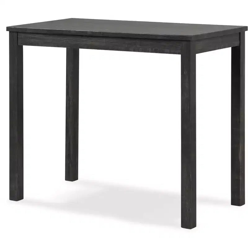 Ensemble de salle à manger 3 pièces en bois hauteur comptoir Roundhill Furniture Sora, gris