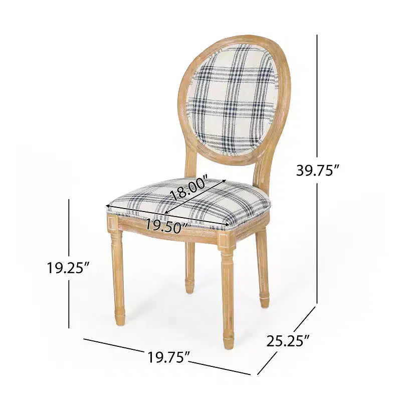 Christopher Knight Home Derring Ensemble de salle à manger extensible 7 pièces en bois rembourré de style campagnard français