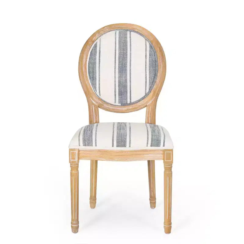 Christopher Knight Home Derring Ensemble de salle à manger extensible 7 pièces en bois rembourré de style campagnard français