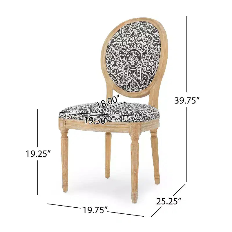 Christopher Knight Home Derring Ensemble de salle à manger extensible 7 pièces en bois rembourré de style campagnard français