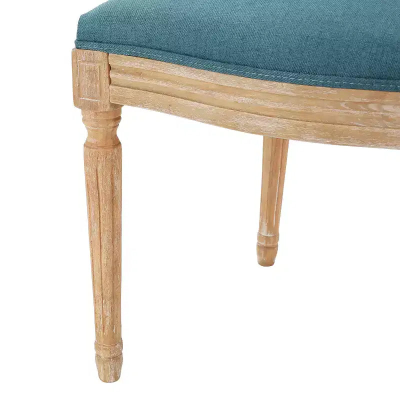 Christopher Knight Home Derring Ensemble de salle à manger extensible 7 pièces en bois rembourré de style campagnard français