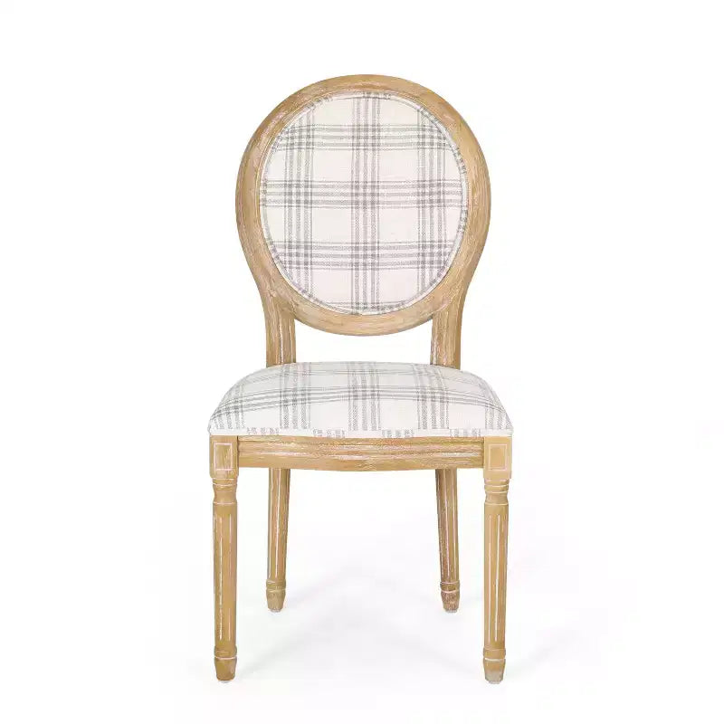 Christopher Knight Home Derring Ensemble de salle à manger extensible 7 pièces en bois rembourré de style campagnard français