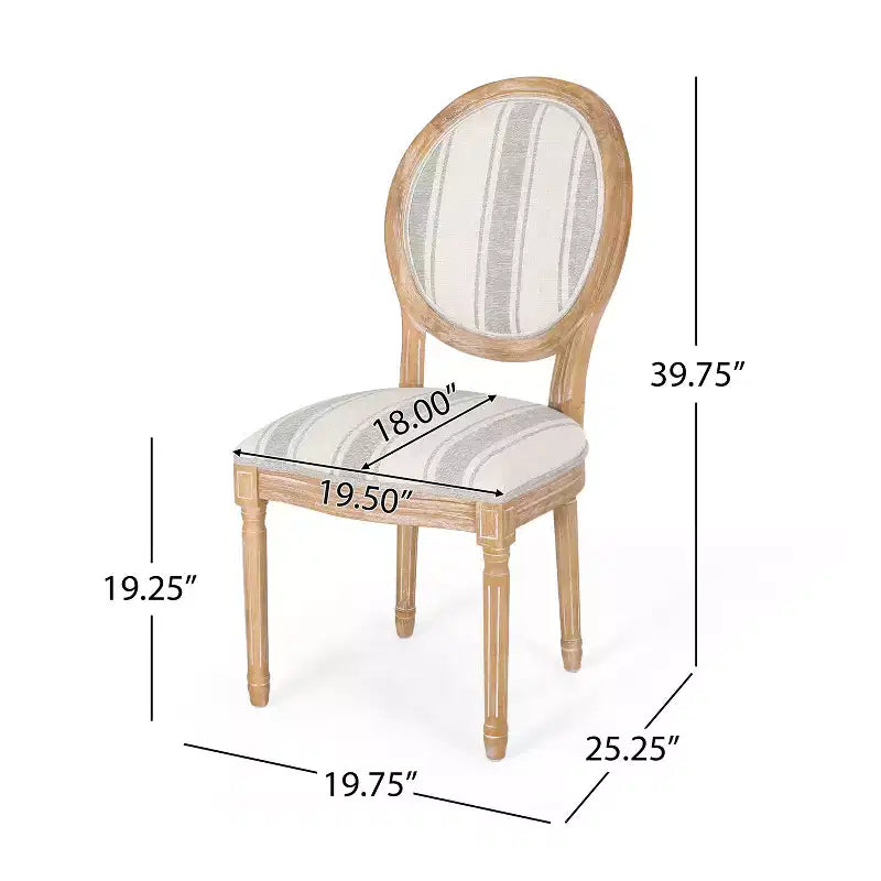 Christopher Knight Home Derring Ensemble de salle à manger extensible 7 pièces en bois rembourré de style campagnard français