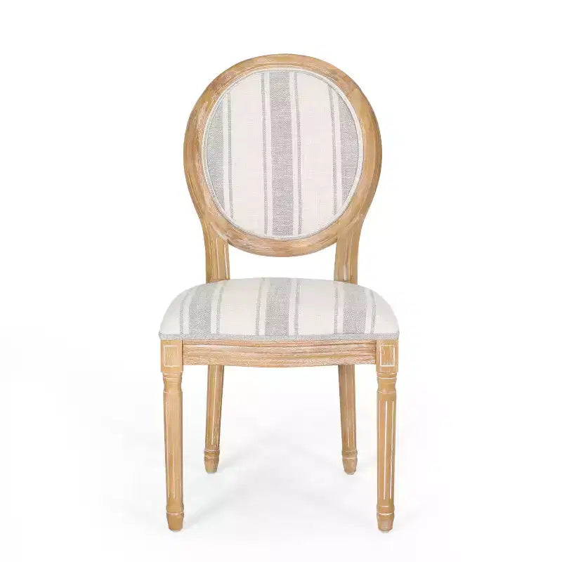 Christopher Knight Home Derring Ensemble de salle à manger extensible 7 pièces en bois rembourré de style campagnard français